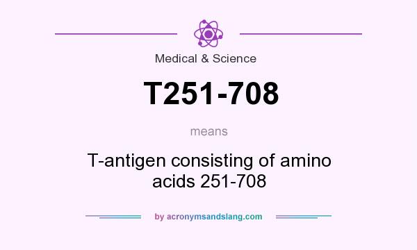 What does T251-708 mean? It stands for T-antigen consisting of amino acids 251-708