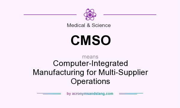 What does CMSO mean? It stands for Computer-Integrated Manufacturing for Multi-Supplier Operations