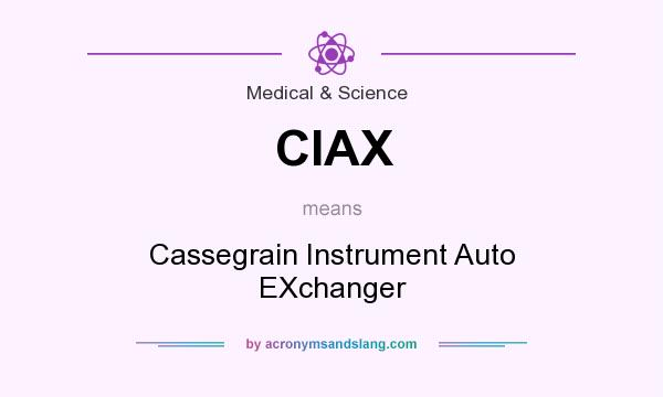 What does CIAX mean? It stands for Cassegrain Instrument Auto EXchanger