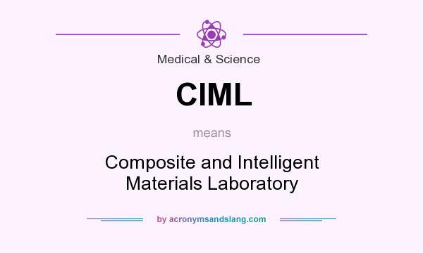 What does CIML mean? It stands for Composite and Intelligent Materials Laboratory