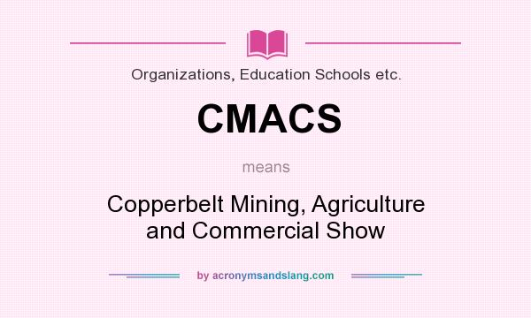 What does CMACS mean? It stands for Copperbelt Mining, Agriculture and Commercial Show