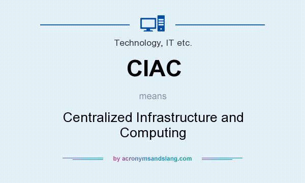 What does CIAC mean? It stands for Centralized Infrastructure and Computing