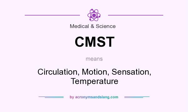 What does CMST mean? It stands for Circulation, Motion, Sensation, Temperature