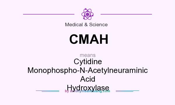 What does CMAH mean? It stands for Cytidine Monophospho-N-Acetylneuraminic Acid Hydroxylase