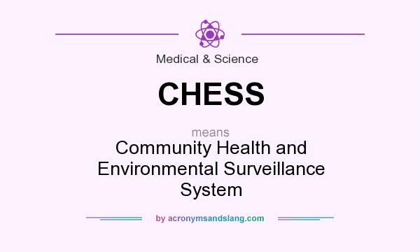 What does CHESS mean? It stands for Community Health and Environmental Surveillance System