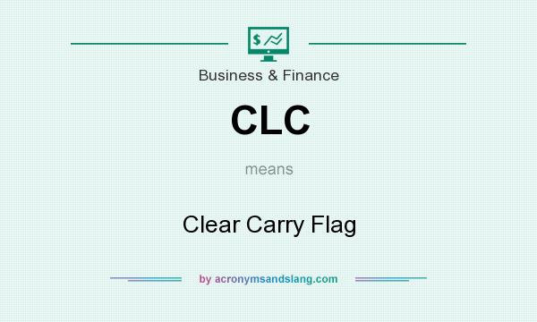 What does CLC mean? It stands for Clear Carry Flag