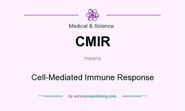 What does CMIR mean? It stands for Cell-Mediated Immune Response