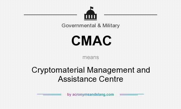 What does CMAC mean? It stands for Cryptomaterial Management and Assistance Centre