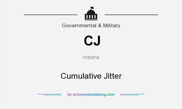 What does CJ mean? It stands for Cumulative Jitter