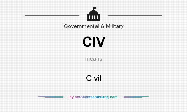 What does CIV mean? It stands for Civil