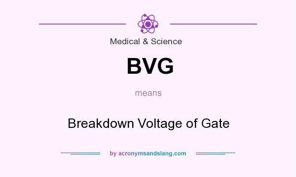 What does BVG mean? It stands for Breakdown Voltage of Gate