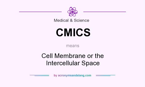 What does CMICS mean? It stands for Cell Membrane or the Intercellular Space
