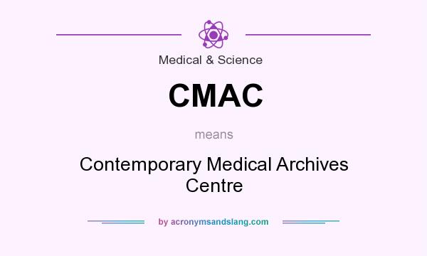 What does CMAC mean? It stands for Contemporary Medical Archives Centre