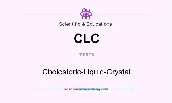 What does CLC mean? It stands for Cholesteric-Liquid-Crystal