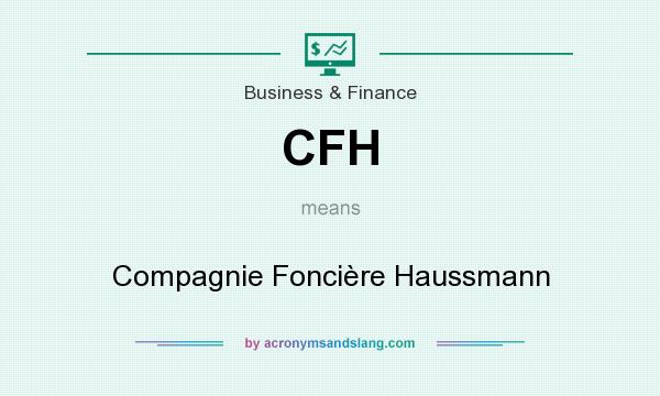 What does CFH mean? It stands for Compagnie Foncière Haussmann