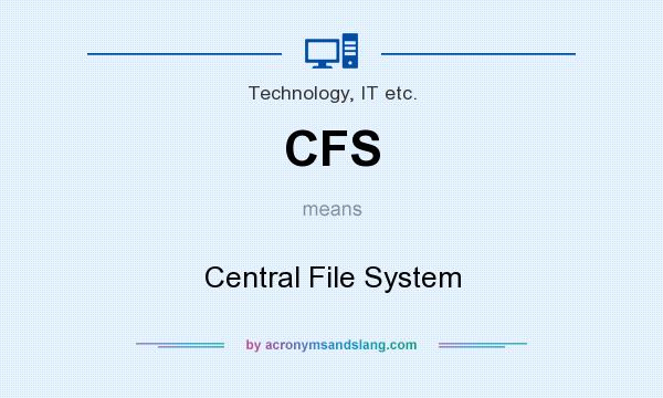 What does CFS mean? It stands for Central File System