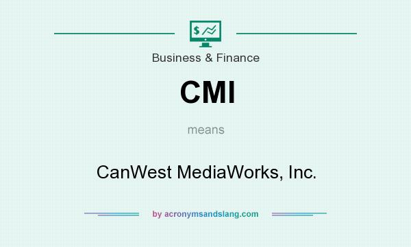 What does CMI mean? It stands for CanWest MediaWorks, Inc.