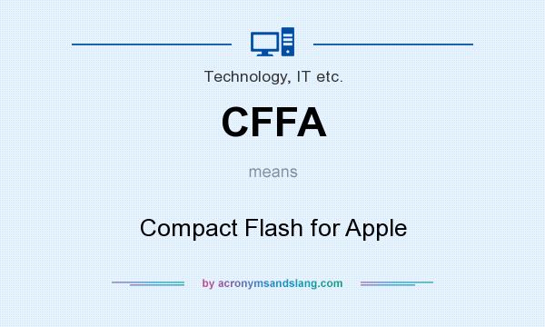 What does CFFA mean? It stands for Compact Flash for Apple