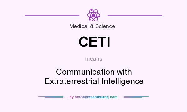 What does CETI mean? It stands for Communication with Extraterrestrial Intelligence