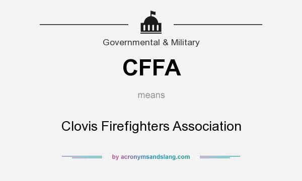 What does CFFA mean? It stands for Clovis Firefighters Association