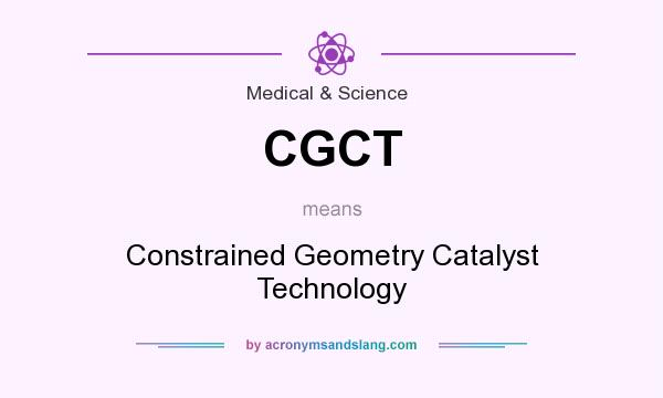 What does CGCT mean? It stands for Constrained Geometry Catalyst Technology