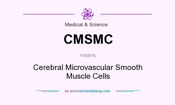 What does CMSMC mean? It stands for Cerebral Microvascular Smooth Muscle Cells