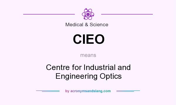 What does CIEO mean? It stands for Centre for Industrial and Engineering Optics