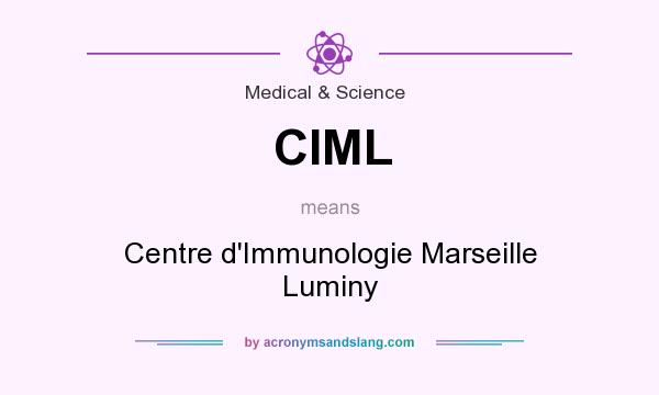 What does CIML mean? It stands for Centre d`Immunologie Marseille Luminy