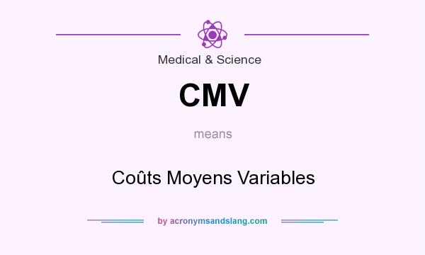 What does CMV mean? It stands for Coûts Moyens Variables