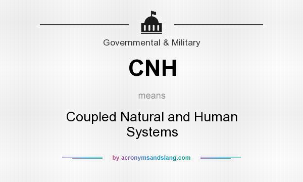 What does CNH mean? It stands for Coupled Natural and Human Systems