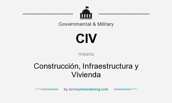 What does CIV mean? It stands for Construcción, Infraestructura y Vivienda