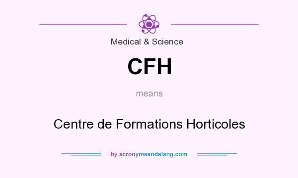 What does CFH mean? It stands for Centre de Formations Horticoles