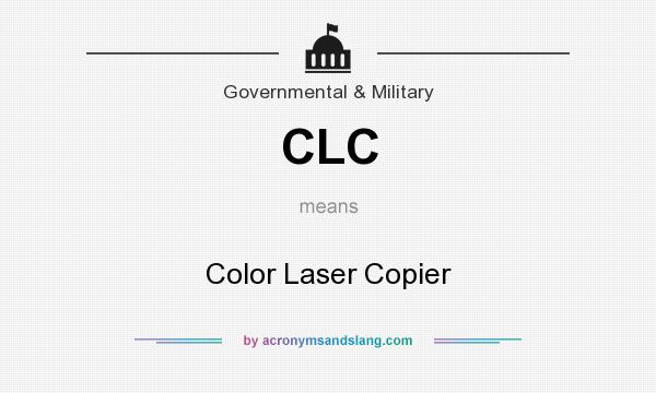 What does CLC mean? It stands for Color Laser Copier