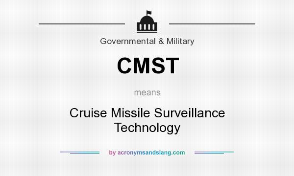 What does CMST mean? It stands for Cruise Missile Surveillance Technology