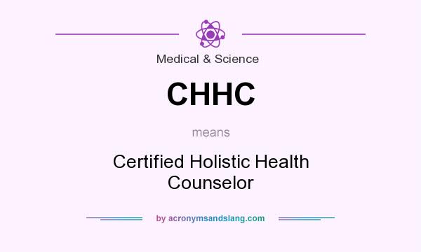What does CHHC mean? It stands for Certified Holistic Health Counselor