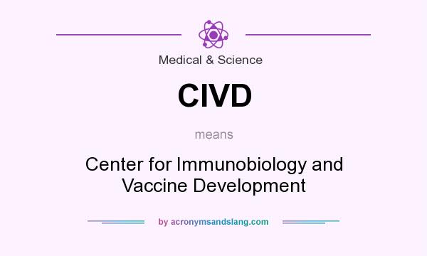What does CIVD mean? It stands for Center for Immunobiology and Vaccine Development