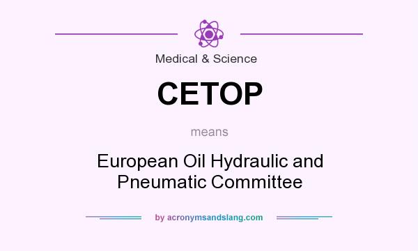 What does CETOP mean? It stands for European Oil Hydraulic and Pneumatic Committee