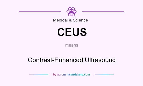 What does CEUS mean? It stands for Contrast-Enhanced Ultrasound