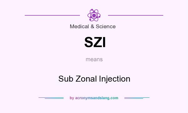 What does SZI mean? It stands for Sub Zonal Injection
