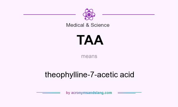 What does TAA mean? It stands for theophylline-7-acetic acid