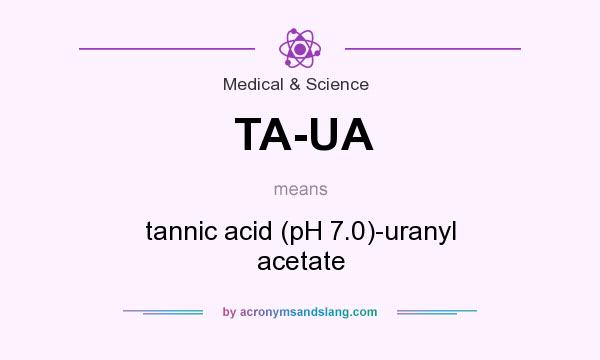 What does TA-UA mean? It stands for tannic acid (pH 7.0)-uranyl acetate
