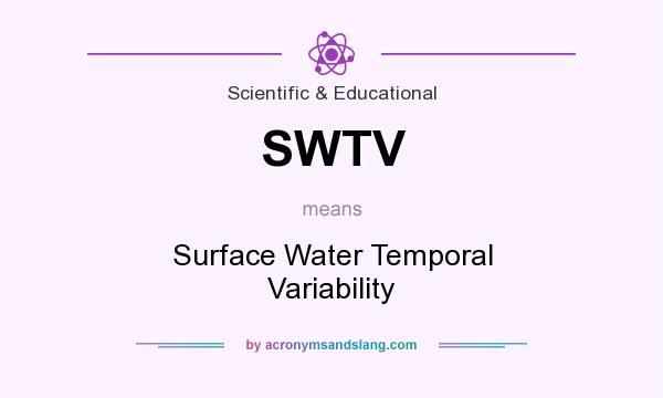 What does SWTV mean? It stands for Surface Water Temporal Variability