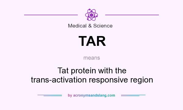 What does TAR mean? It stands for Tat protein with the trans-activation responsive region