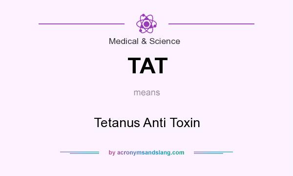 What does TAT mean? It stands for Tetanus Anti Toxin