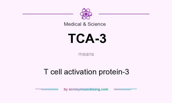 What does TCA-3 mean? It stands for T cell activation protein-3