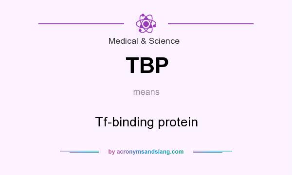 What does TBP mean? It stands for Tf-binding protein