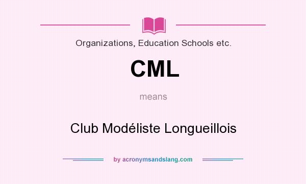 What does CML mean? It stands for Club Modéliste Longueillois