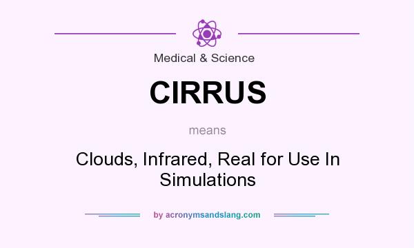 What does CIRRUS mean? It stands for Clouds, Infrared, Real for Use In Simulations