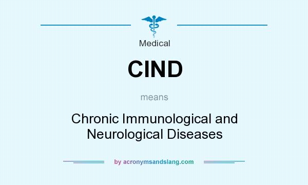 What does CIND mean? It stands for Chronic Immunological and Neurological Diseases