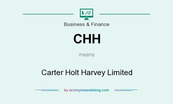 What does CHH mean? It stands for Carter Holt Harvey Limited